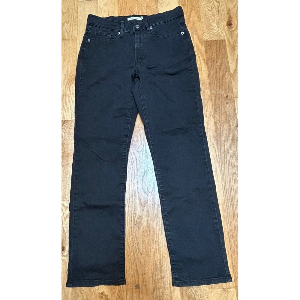 Levi's Women's Classic Straight Fit Jeans Size 8M / W29 L30 Soft Black